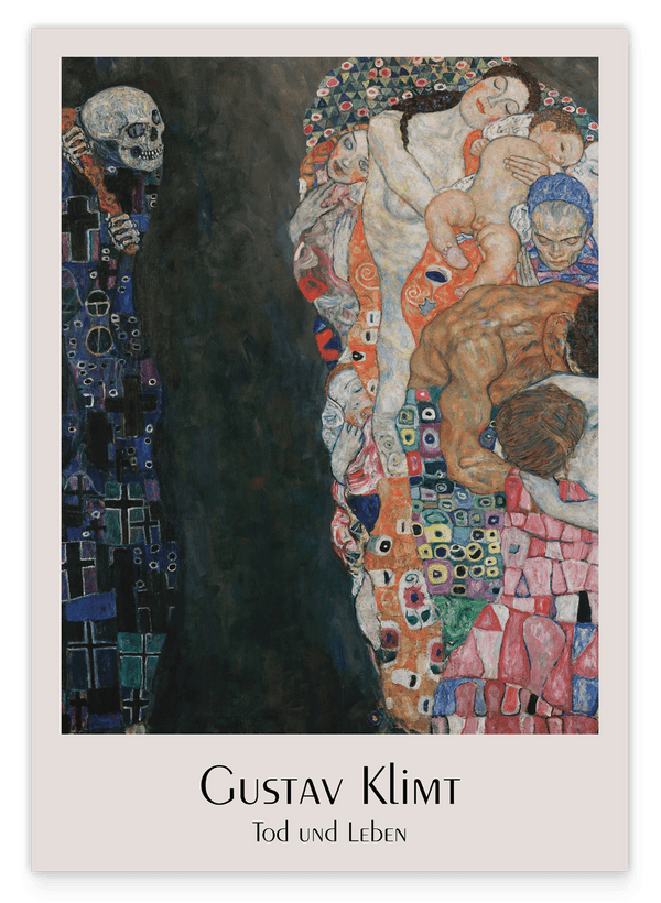 Gustav Klimt - Museum-Poster Tod und Leben II