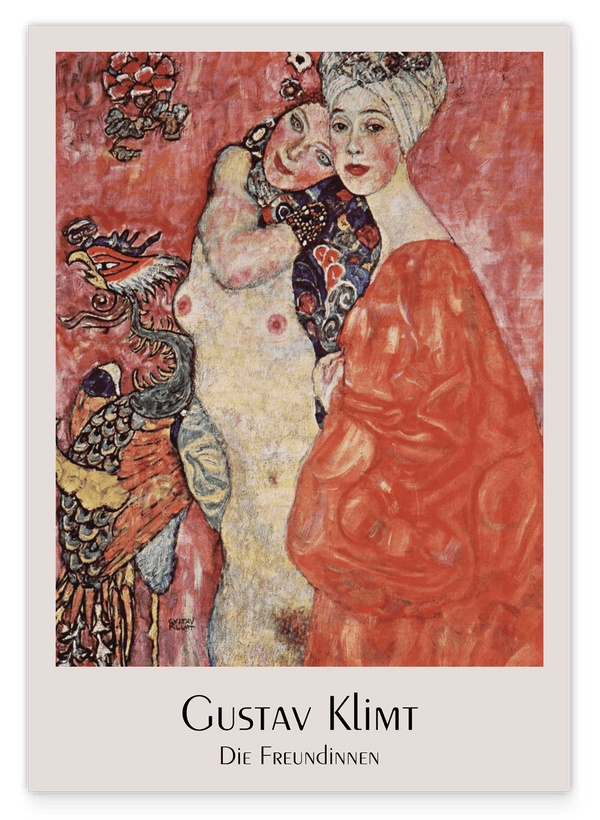 Gustav Klimt - Museum-Poster Die Freundinnen