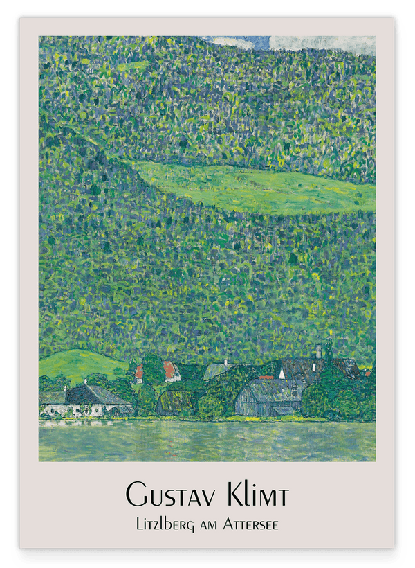 Gustav Klimt - Museum-Poster Litzlberg am Attersee