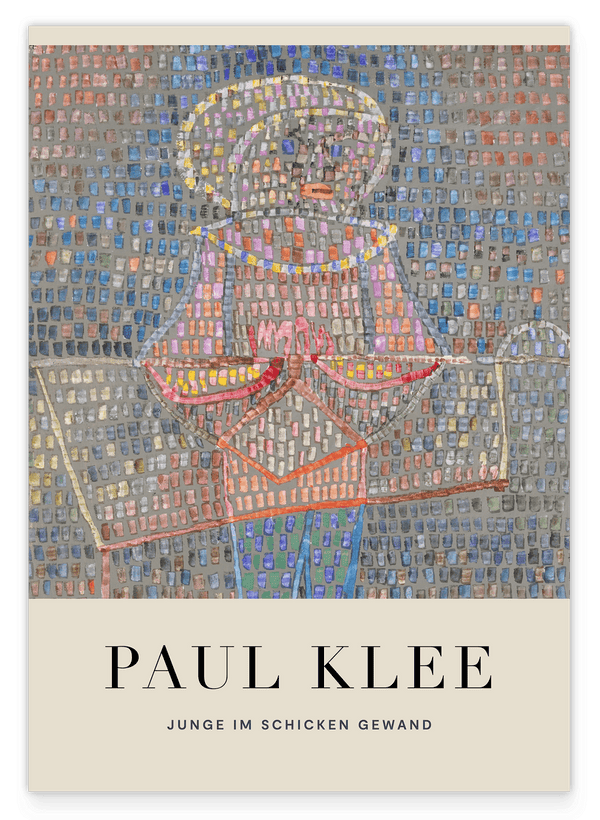 Paul Klee - Museum-Poster Junge im schicken Gewand