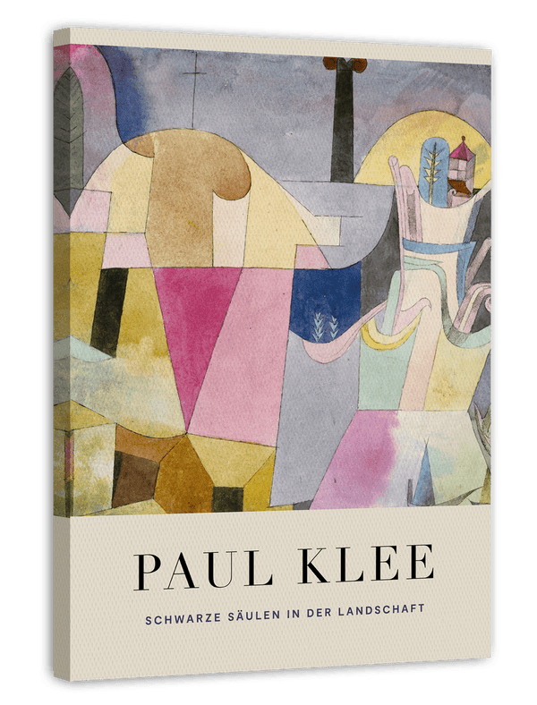 Paul Klee - Museum-Poster Schwarze Säulen in der Landschaft