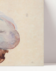 After Hover: Egon Schiele - Hockende Frau in Stöckeln und schwarzen Kniestrümpfen