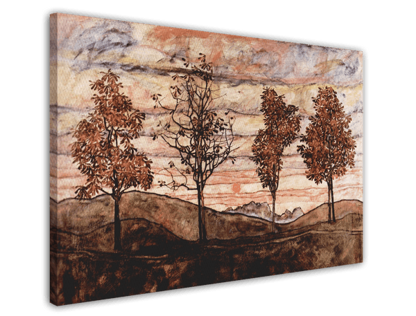 Egon Schiele - Vier Bäume