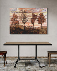 After Hover: Egon Schiele - Vier Bäume