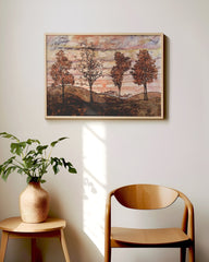 After Hover: Egon Schiele - Vier Bäume