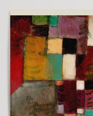 After Hover: Paul Klee - Museum-Poster Rotgrüne und violett-gelbe Rhythmen