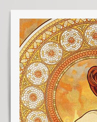 After Hover: Alfons Mucha - Museum-Poster Sitzende Frau I - Art déco