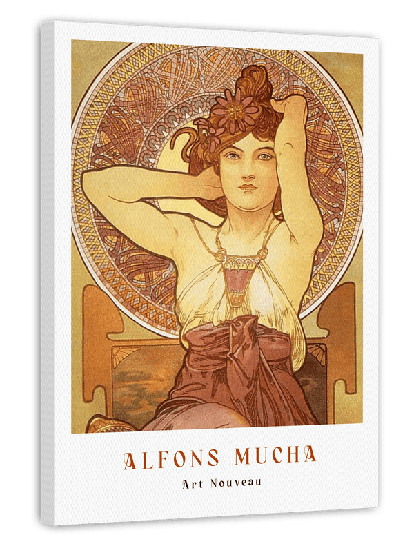 Alfons Mucha - Museum-Poster Sitzende Frau II - Art déco