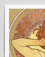 After Hover: Alfons Mucha - Museum-Poster Sitzende Frau II - Art déco