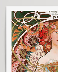 After Hover: Alfons Mucha - Museum-Poster Sitzende Frau - Paris