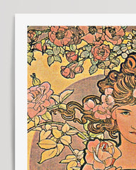 After Hover: Alfons Mucha - Museum-Poster Frau mit Blumen II