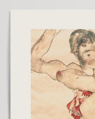 After Hover: Egon Schiele - Museum-Poster I Zwei sich umarmende Frauen