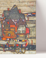 After Hover: Egon Schiele - Häuser mit bunter Wäsche