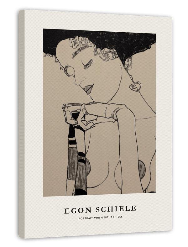 Egon Schiele - Museum-Poster I Portrait von Gerti Schiele