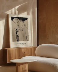 After Hover: Egon Schiele - Museum-Poster I Portrait von Gerti Schiele