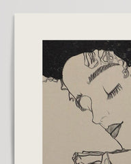 After Hover: Egon Schiele - Museum-Poster I Portrait von Gerti Schiele