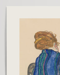After Hover: Egon Schiele - Museum-Poster I Sitzende Frau