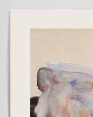 After Hover: Egon Schiele - Museum-Poster I Hockende nackte Frau in Stöckeln und schwarzen Kniestrümpfen