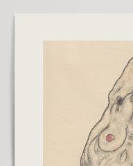 After Hover: Egon Schiele - Museum-Poster I Stehender Akt in schwarzen Strümpfen