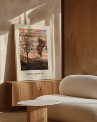 After Hover: Egon Schiele - Museum-Poster I vier Bäume (Ein Ausschnitt)