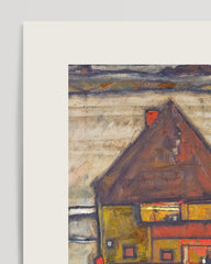 After Hover: Egon Schiele - Museum-Poster I Häuser mit bunter Wäsche