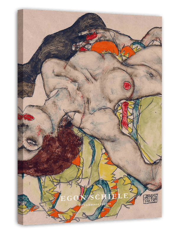 Egon Schiele - Museum-Poster II Sich liebende Frauen