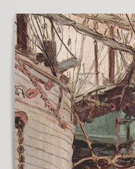 After Hover: Egon Schiele - Museum-Poster II Segelschiffe mit wellenbewegtem Wasser