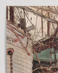 After Hover: Egon Schiele - Segelschiffe im wellenbewegtem Wasser (Der Hafen von Triest)