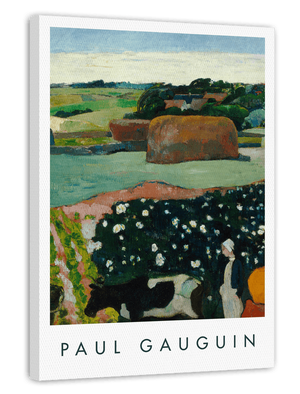 Paul Gauguin - Museum-Poster Heuhaufen in der Bretagne