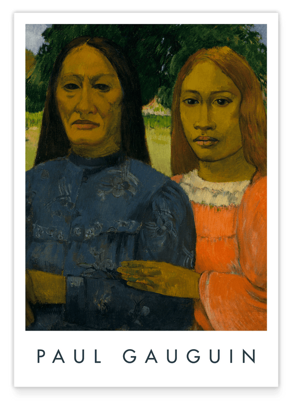 Paul Gauguin - Museum-Poster Zwei Frauen