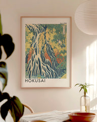 After Hover: Katsushika Hokusai - Museum-Poster Kirifuri-Wasserfall am Kurokami-Berg in Shimotsuke