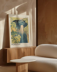 After Hover: Katsushika Hokusai - Museum-Poster Die Amida-Wasserfälle in den weiten Gebieten der Kisokaidō-Straße (Kisoji no oku Amida-ga-taki)