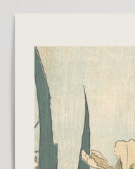 After Hover: Katsushika Hokusai - Museum-Poster I Grashüpfer und Iris (Gelbe Blumen)