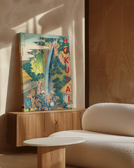 After Hover: Katsushika Hokusai - Museum-Poster II Rōben Wasserfall in Ōyama in der Provinz Sagami (Sōshū Ōyama Rōben no taki)