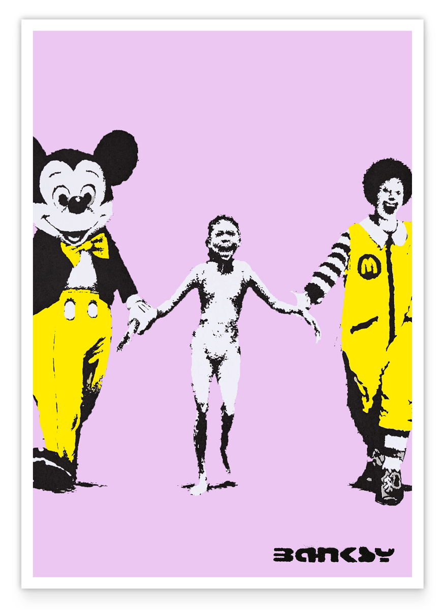 Banksy - Museum-Poster Gesellschaftskritik - Popkultur