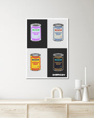 After Hover: Banksy - Museum-Poster I Pop-Art Dosen Tomato Soup