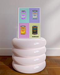 After Hover: Banksy - Museum-Poster II Pop-Art Dosen Tomato Soup