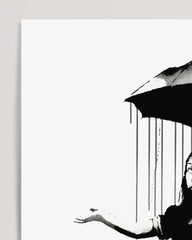 After Hover: Banksy - Museum-Poster Mädchen im Regen