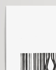 After Hover: Banksy - Museum-Poster Leopard mit Strichcode - Konsumkritik