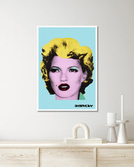 After Hover: Banksy - Museum-Poster Kate Moss im Pop-Art Stil von Marilyn Monroe