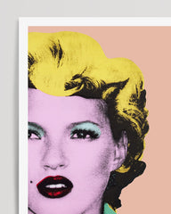 After Hover: Banksy - Museum-Poster 4 x Kate Moss im Pop-Art Stil von Marilyn Monroe