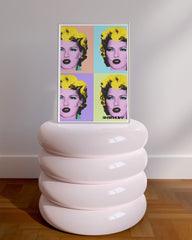 After Hover: Banksy - Museum-Poster 4 x Kate Moss im Pop-Art Stil von Marilyn Monroe