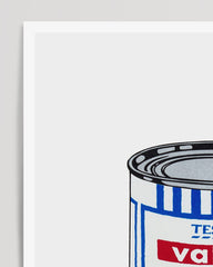 After Hover: Banksy - Museum-Poster - Dose Tomato Soup in blau