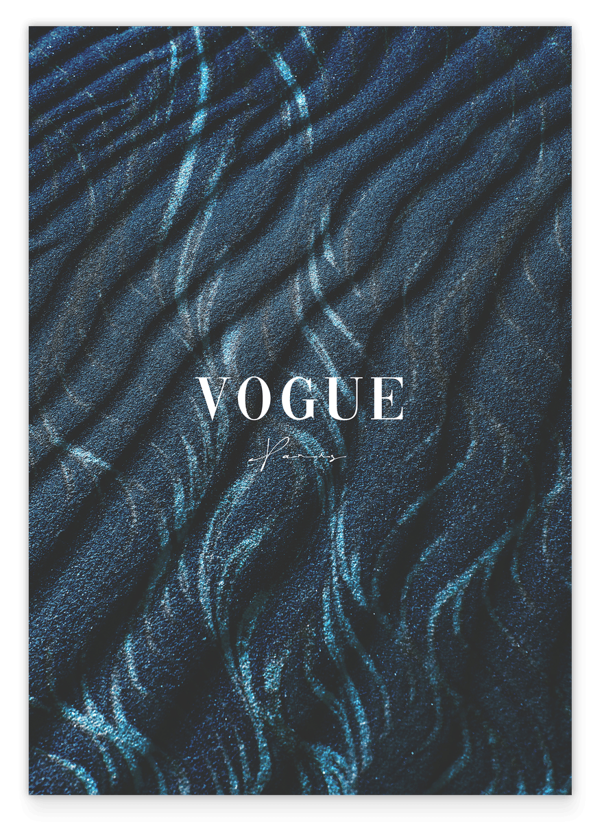 Mode Vogue Paris mit dunklem Muster