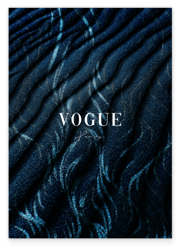 Vogue - Mode - Dunkles Muster im Sand