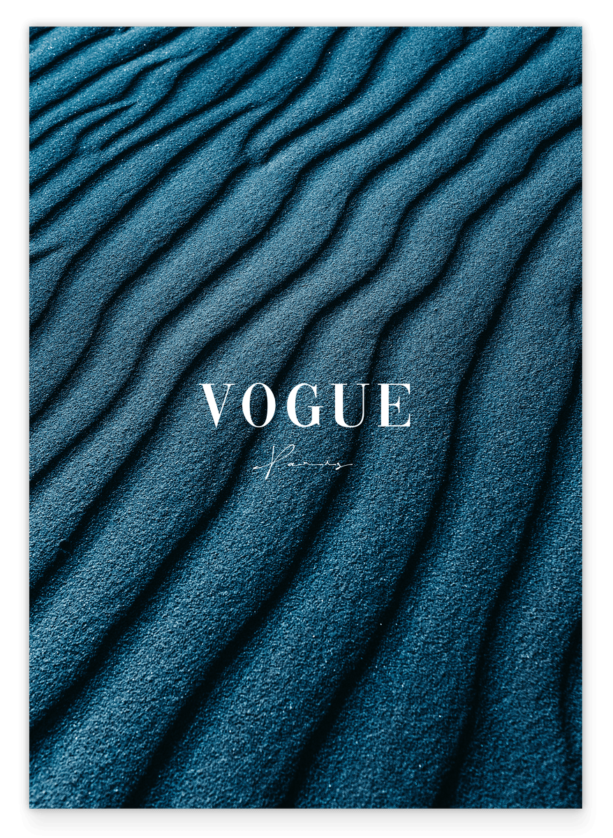 Vogue - Mode - Muster in Petrol
