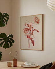 After Hover: Blumenzeichnung