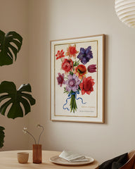 After Hover: Bunter Blumenstrauß mit Anemonen