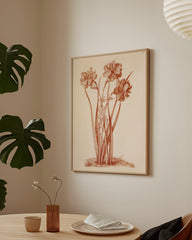 After Hover: Blumenzeichnung