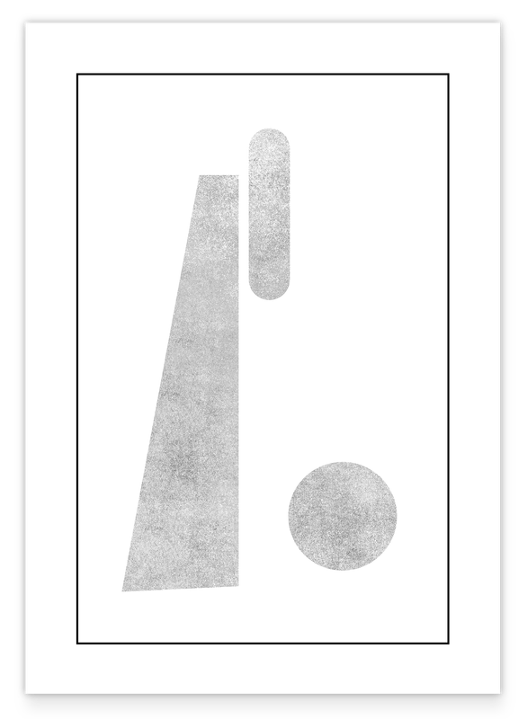 Organische Formen in Grau